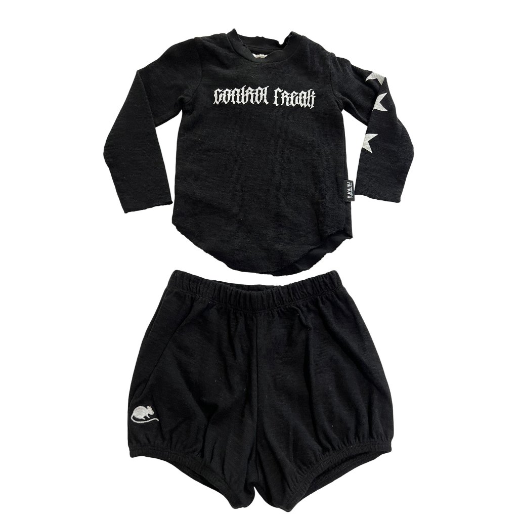 Nununu Watch Out Yoga Set In Black